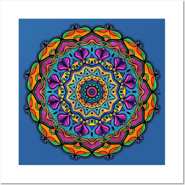 Mandala lotus Wall Art by HagalArt